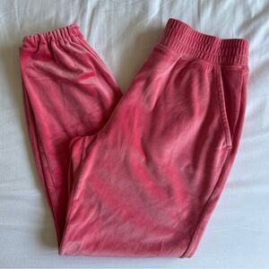 GAP Pink Velvet Sweatpants